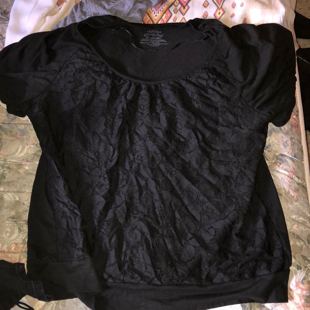 Black floral lace
